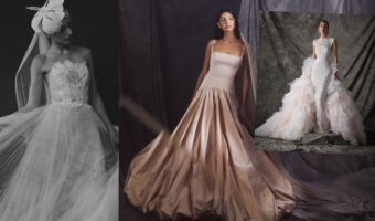 wedding dress collage