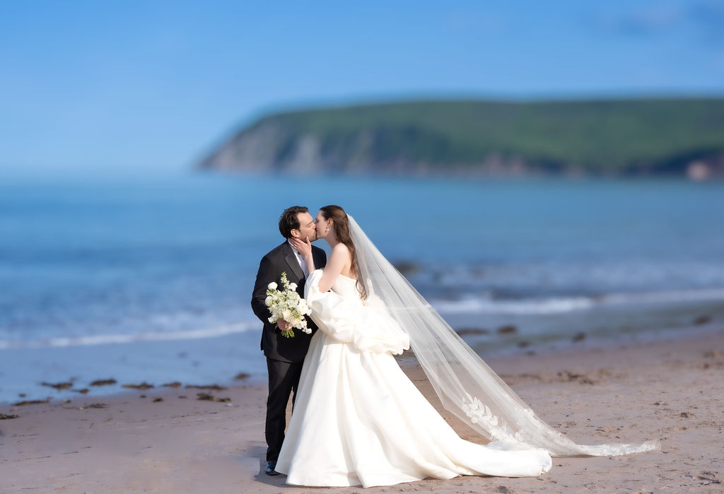 The Keltic Lodge wedding bride and groom portrait