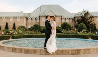 Taylor and Richard wedding portrait at Chateau-des-Charmes
