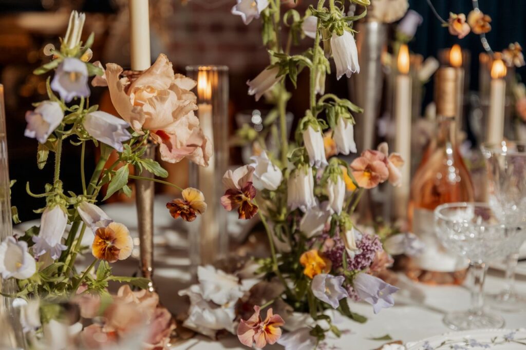 nostalgic maximalism editorial wedding table