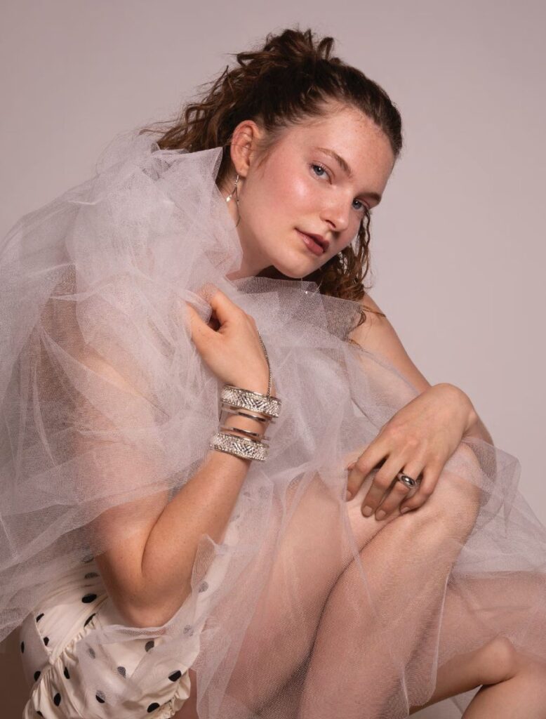 soft wedding makeup for blushing bride