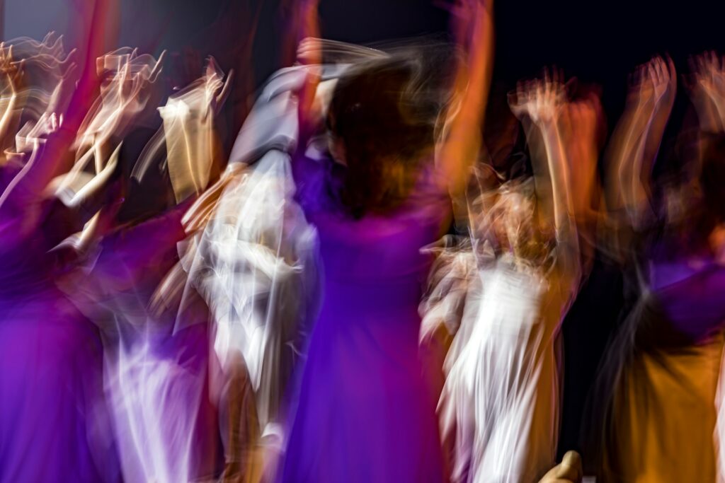 blurred dancefloor