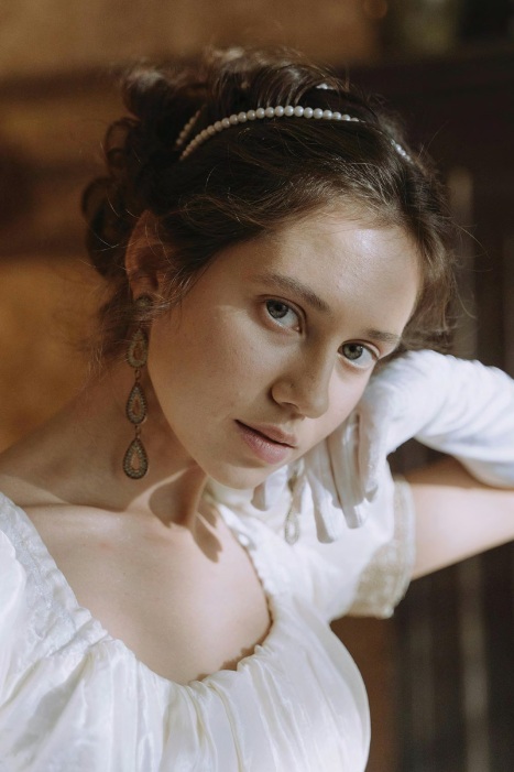 beautiful portrait of vintage bride filled with romance