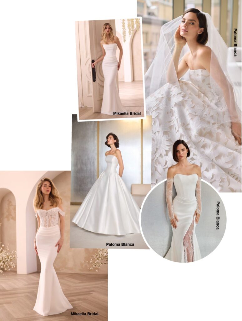 2027 bridal gown by Mikaella Bridal and Paloma Blanca