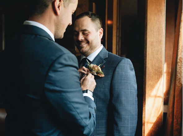 groom getting ready