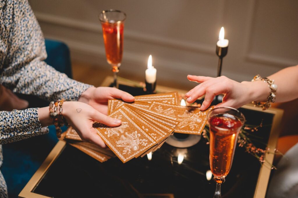 tarot card reader for immersive wedding entertainment that's not a photo booth