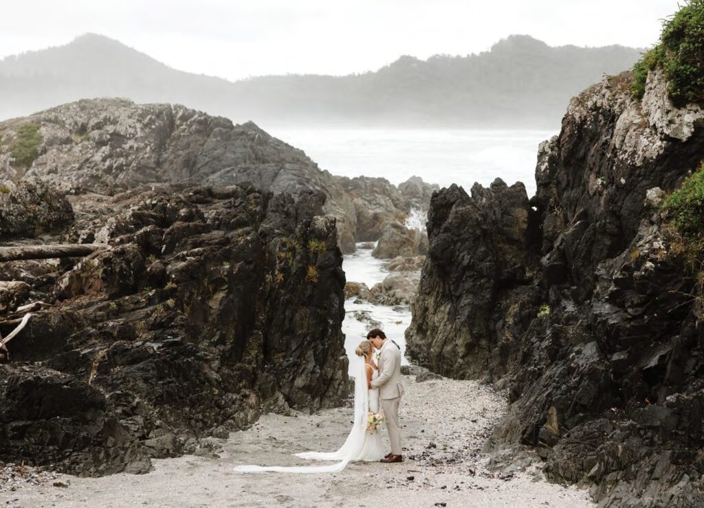 Tofino wedding seaside wedding portrait