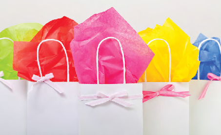 colourful wedding welcome bags